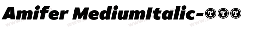 Amifer MediumItalic字体转换